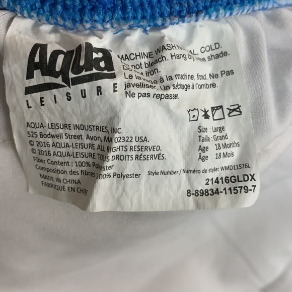 SwimSchool Reusable Baby Swim Diaper 18 months shark and whales - Picture 6 of 6